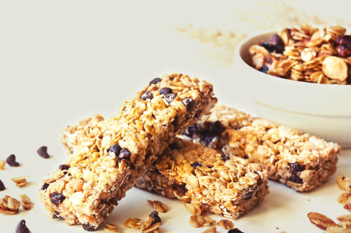 Choc chip almond butter granola bars