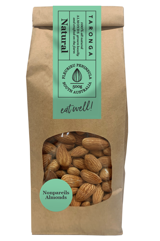 Nonpareil Raw Natural Almonds 500g Pesticide Insecticide Free Taronga Almonds The Natural