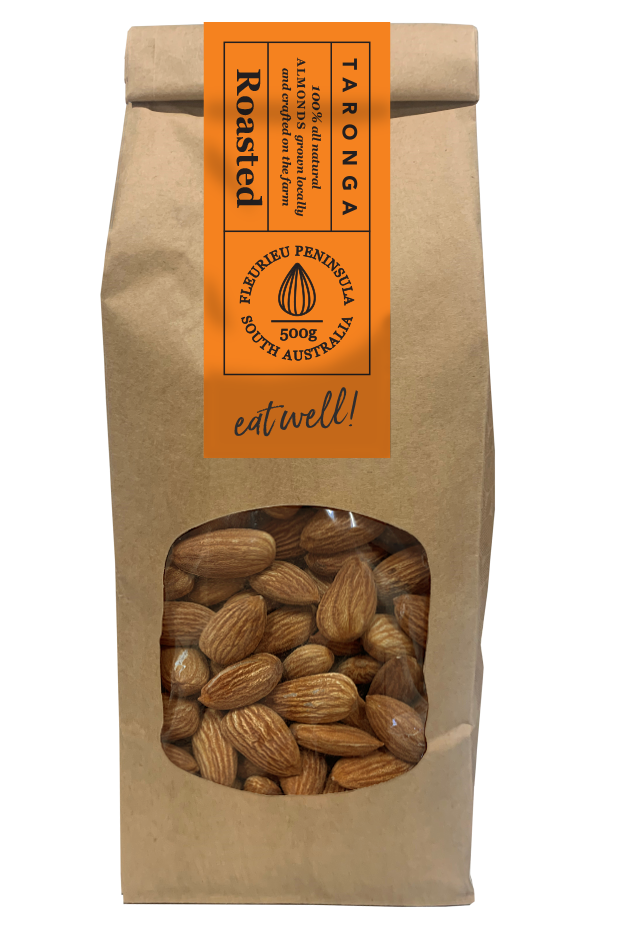 Roasted Almonds 500g Nonpareil Variety Pesticide and Insecticide F Taronga Almonds The